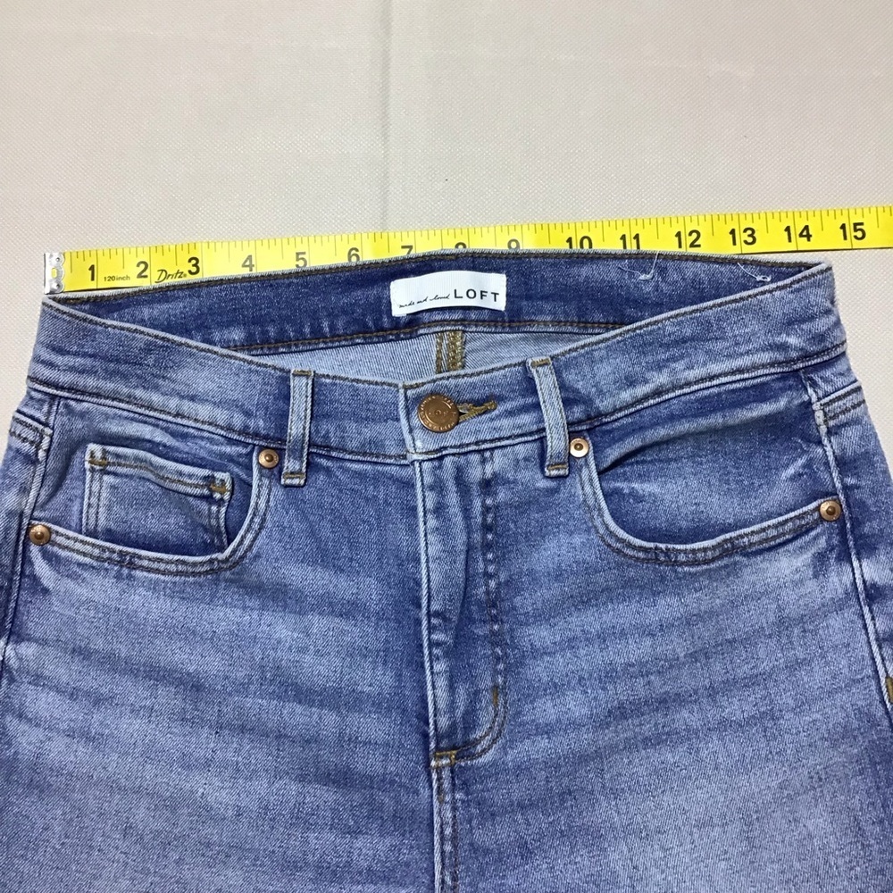 LOFT Women's Light Blue Skinny Crop Jeans - Picture 7 of 10